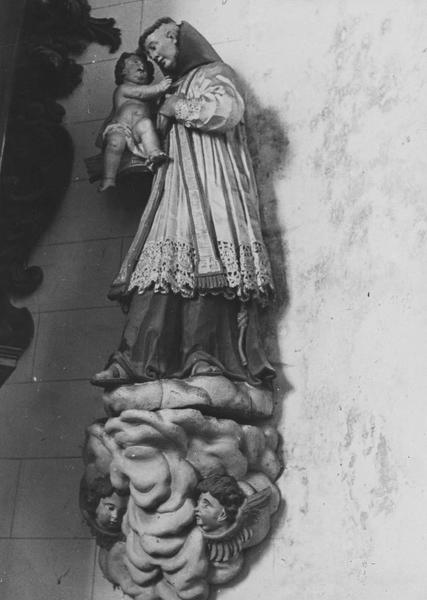 statue (en pendant) : Saint Antoine de Padoue, vue générale
