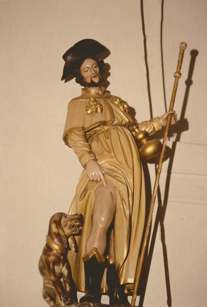 statue : Saint Roch, vue générale - © Ministère de la Culture (France), Médiathèque  du patrimoine et de la photographie (objets mobiliers), tous droits réservés