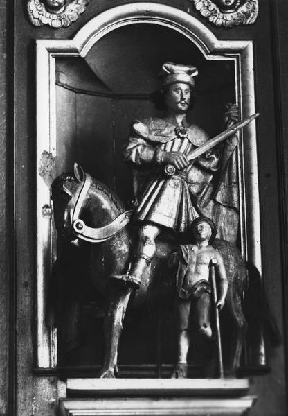 groupe sculpté : Charité de saint Martin (la), vue générale - © Ministère de la Culture (France), Médiathèque  du patrimoine et de la photographie (objets mobiliers), tous droits réservés