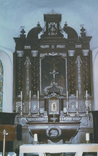 autel, tabernacle, retable, tableau : calvaire (maître-autel), vue générale