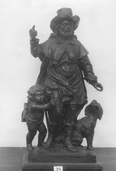 groupe sculpté : Saint Roch, vue générale