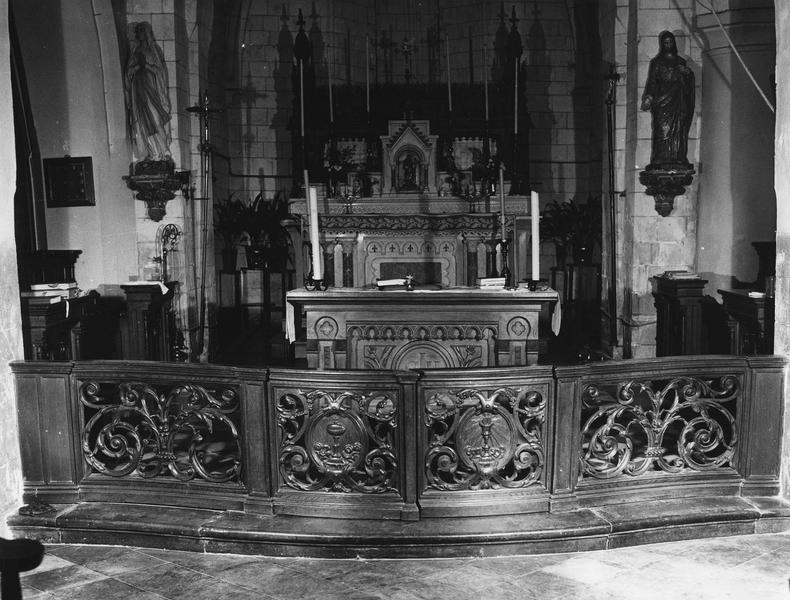 clôture de choeur (table de communion), vue générale