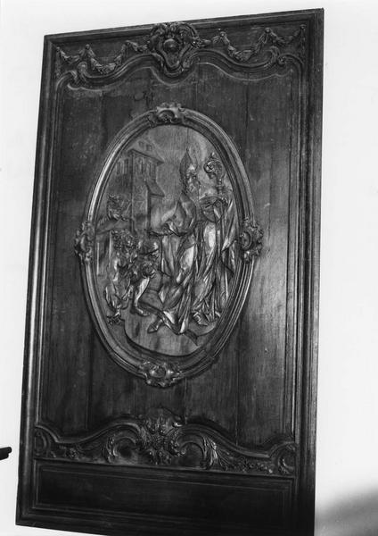 bas-reliefs (52) : Scènes de la vie de saint Augustin et de saint Norbert, détail - © Ministère de la Culture (France), Médiathèque du patrimoine et de la photographie (objets mobiliers), tous droits réservés