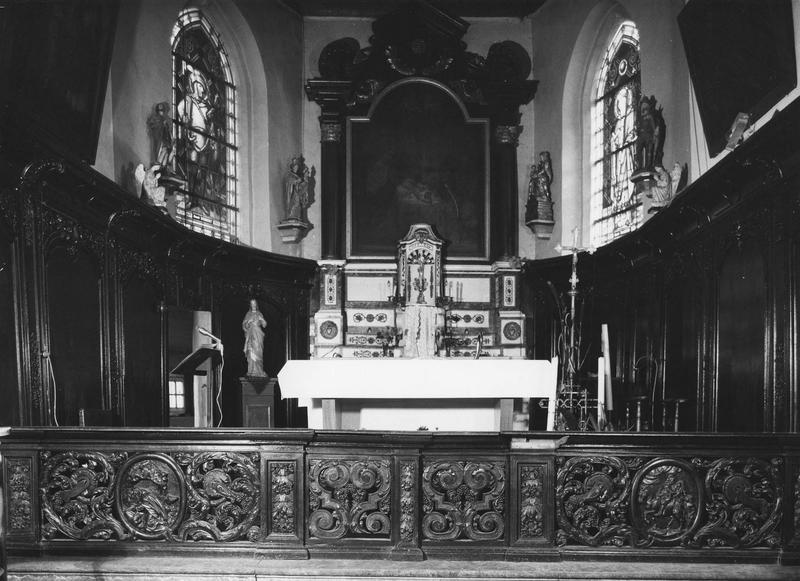 clôture de choeur (table de communion), lambris de revêtement, vue générale - © Ministère de la Culture (France), Médiathèque du patrimoine et de la photographie (objets mobiliers), tous droits réservés