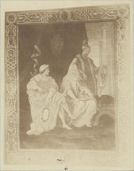 tableau de tapisserie : Jeanne de Flandre, Ferdinand de Portugal et Thomas de Savoie - © Ministère de la Culture (France), Médiathèque du patrimoine et de la photographie, diffusion GrandPalaisRmn Photo