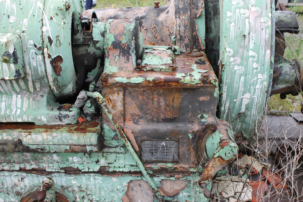 machine à polir : tour à roues, détail