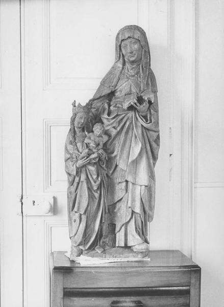 groupe sculpté : Sainte Anne, Vierge (la), enfant Jésus (l'), vue générale