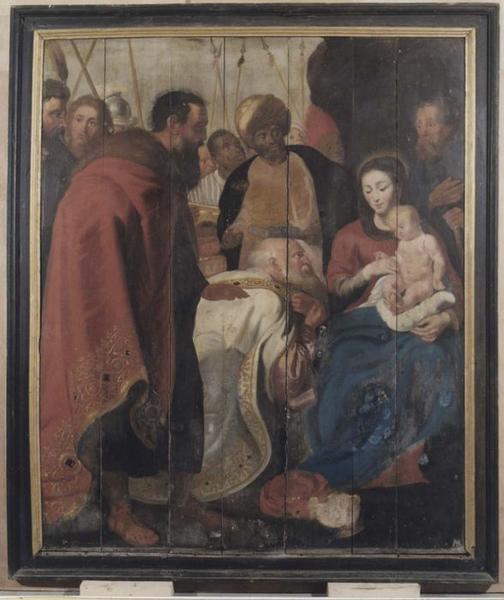 tableau (triptyque) : adoration des mages (l'), vue générale