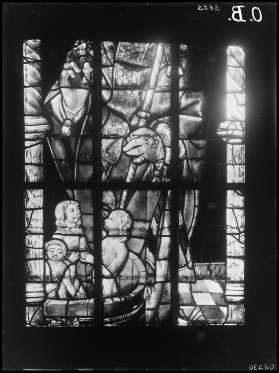 Vitraux du bras nord du transept, côté est, fenêtre nord [Baie 209]