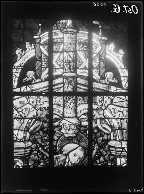 Vitraux du bras nord du transept, côté est, fenêtre sud [Baie 207]