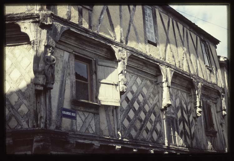 Façade à pans de bois