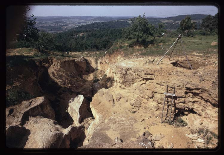 Vue d'ensemble du second site de fouilles