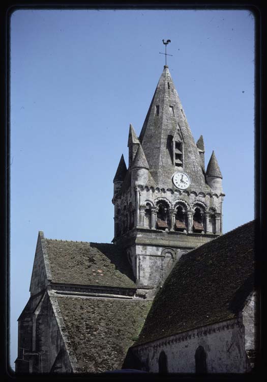 Clocher et toiture du transept nord