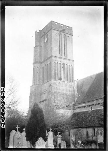 Tour clocher, côté nord-ouest