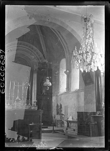 Vue intérieure du choeur vers le sud-est