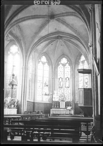 Vue intérieure de la nef vers le choeur - © Ministère de la Culture (France), Médiathèque du patrimoine et de la photographie, diffusion RMN-GP