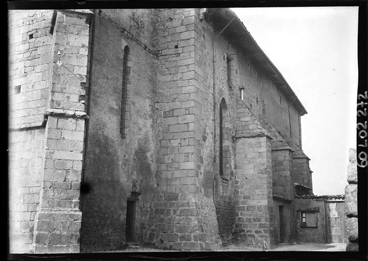 Façade latérale en perspective