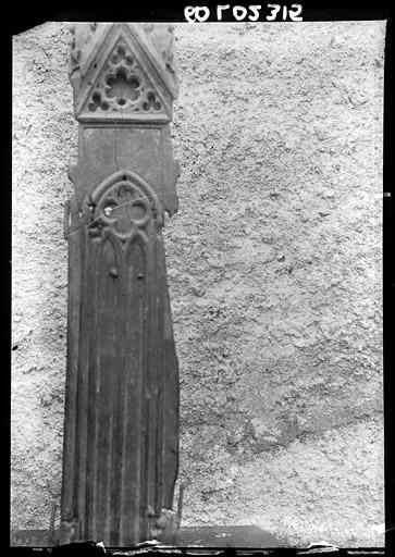 Statuette en bois peint : Vierge à l'Enfant dite Notre-Dame de Grâce (dos)