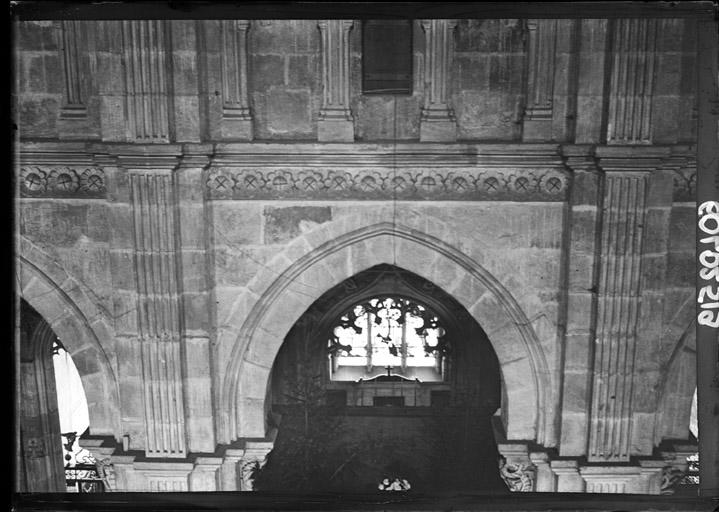 Vue intérieure : Partie supérieure des grandes arcades