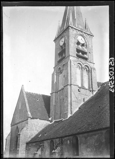 Façade nord : Clocher