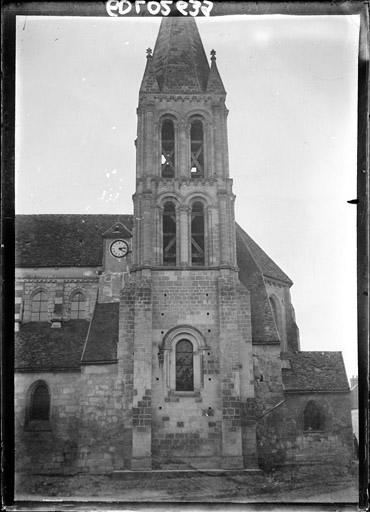 Façade sud : Tour clocher