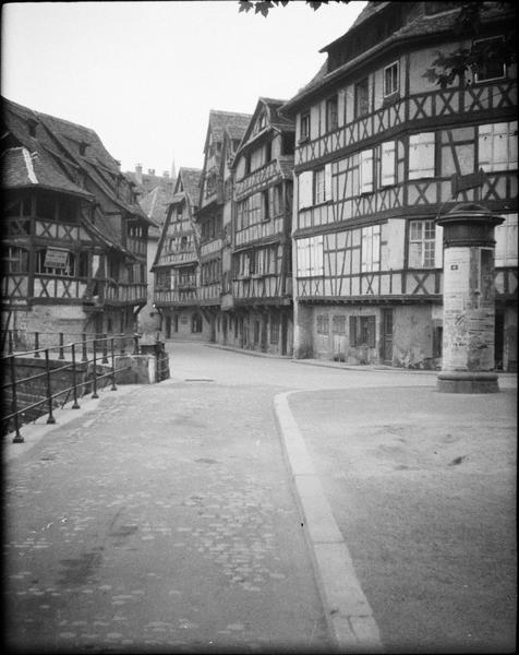 Façades à pans de bois sur place