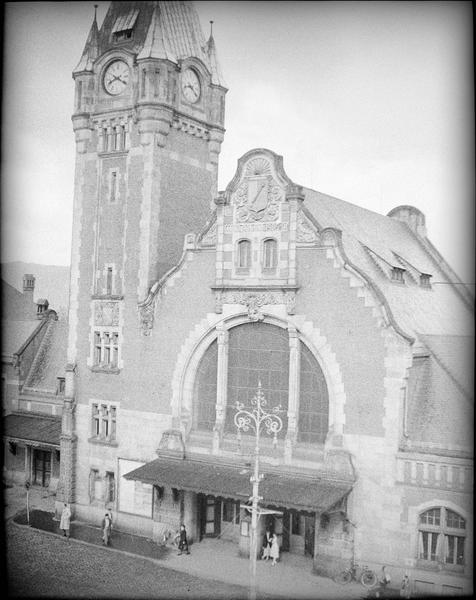 Façade sud, vue animée