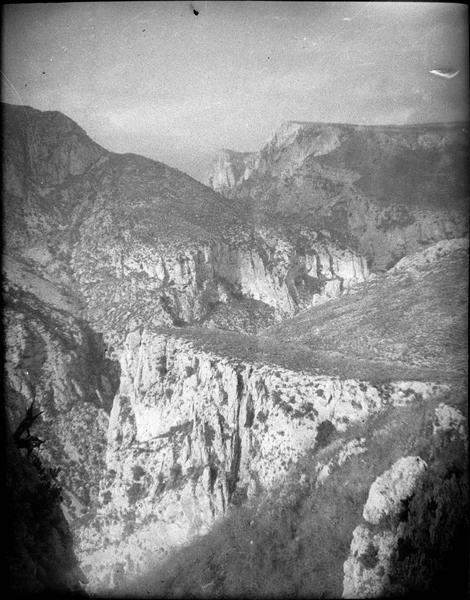 Gorges du Verdon depuis la route du tunnel du Fayet