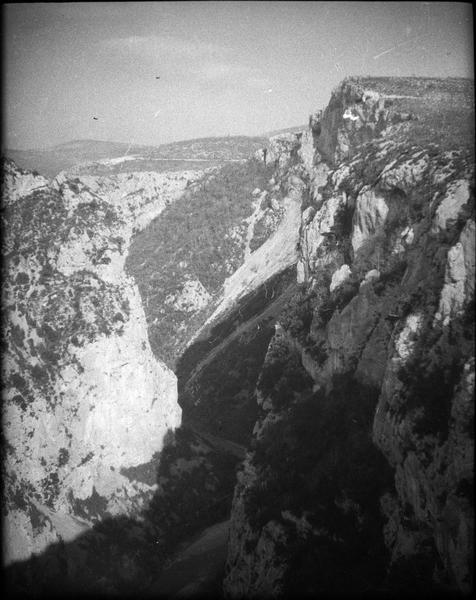 Gorges du Verdon, falaise des Cavaliers