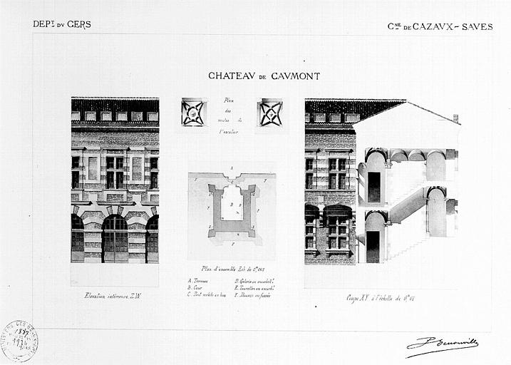 Plan, élévation, coupe