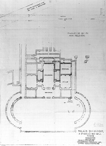 Plans des fouilles non relevées