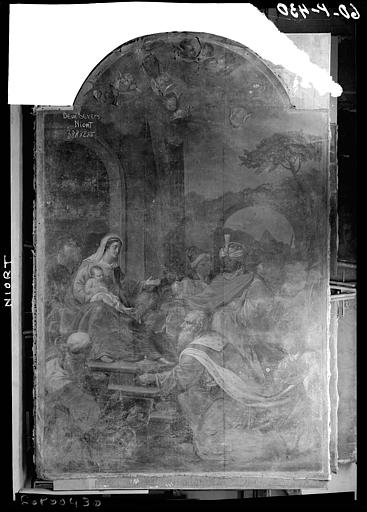 Peinture sur toile : L'Adoration des Mages, état avant restauration - © Ministère de la Culture (France), Médiathèque du patrimoine et de la photographie, diffusion RMN-GP