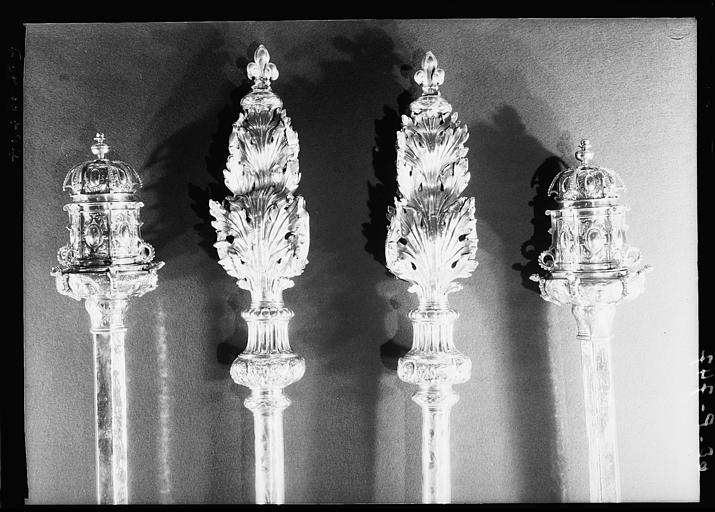 Quatre bâtons de procession en argent - © Ministère de la Culture (France), Médiathèque du patrimoine et de la photographie, diffusion RMN-GP
