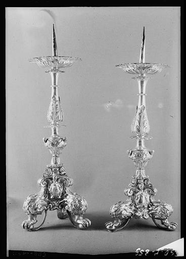 Deux chandeliers en argent - © Ministère de la Culture (France), Médiathèque du patrimoine et de la photographie, diffusion RMN-GP