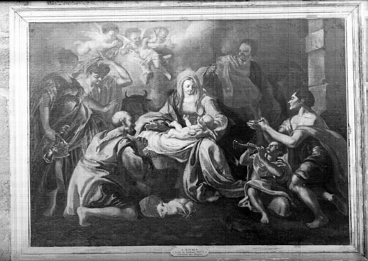 Peinture sur toile : L'Adoration des Bergers