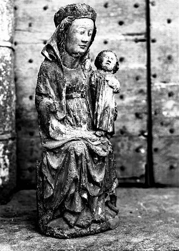 Statue en bois : Vierge à l'Enfant - © Ministère de la Culture (France), Médiathèque du patrimoine et de la photographie, diffusion RMN-GP