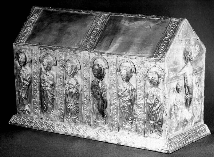 Châsse des apôtres en argent et vermeil : face postérieure