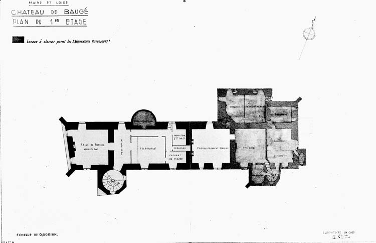 Plan du premier étage