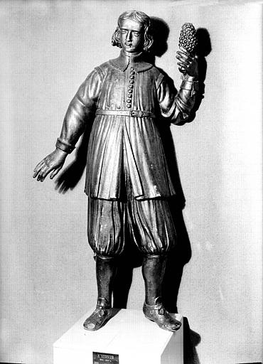 Statue en bois doré : saint Vernier - © Ministère de la Culture (France), Médiathèque du patrimoine et de la photographie, diffusion RMN-GP
