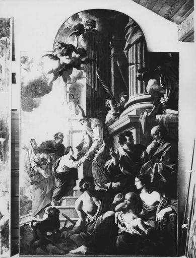tableau : la Présentation de la Vierge au Temple. Vue générale après restauration. - © Ministère de la Culture (France), Médiathèque du patrimoine et de la photographie (objets mobiliers), tous droits réservés