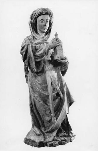 statue (statuette) : sainte Madeleine, bois