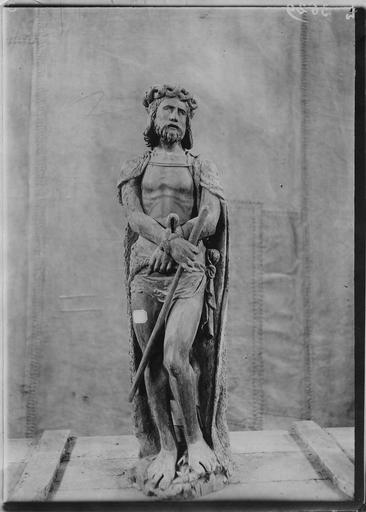 statue : Christ aux liens, bois