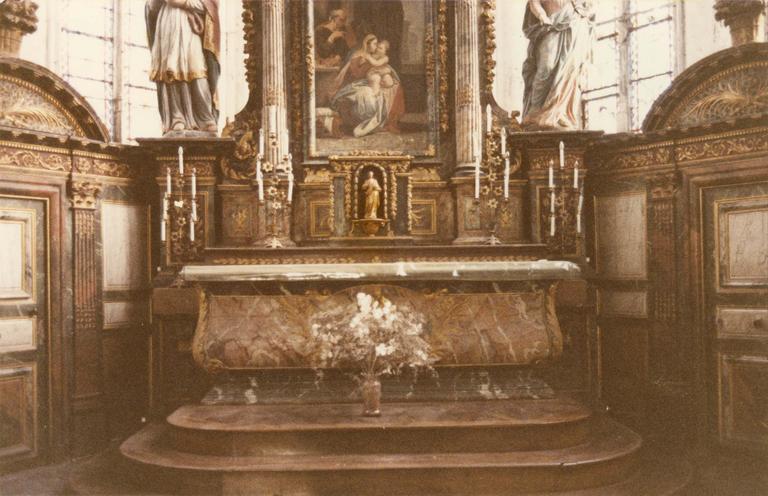 Maître-autel, tabernacle, gradin d'autel