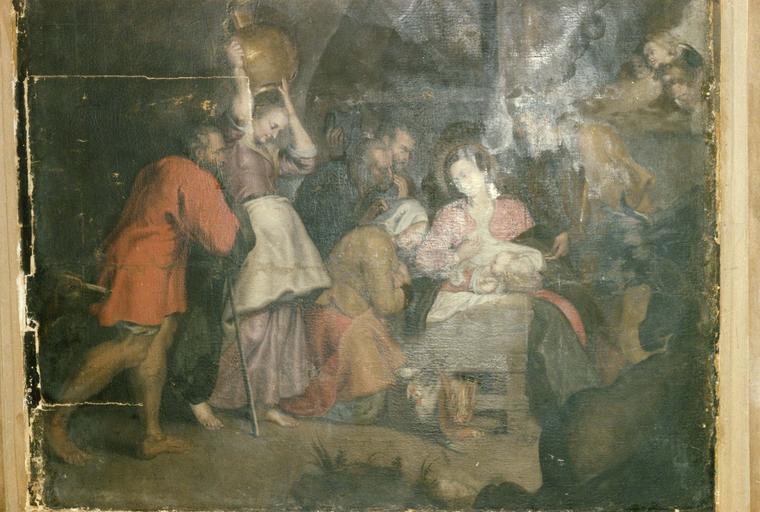 Tableau : Adoration des bergers