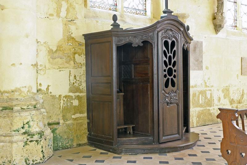 confessionnal, vue générale - © Ministère de la Culture (France), Conservation des antiquités et objets d'art de l'Oise, tous droits réservés