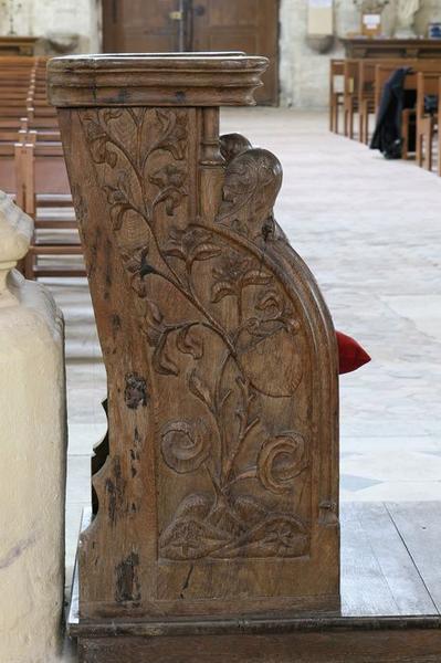 stalle mobile, vue générale de la joue droite