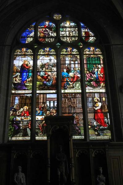 verrière figurée (baie 6), vue générale