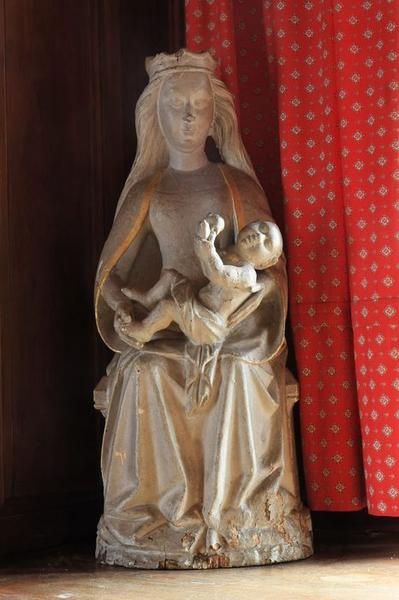 statue (demi-nature) : Vierge à l'enfant, vue générale
