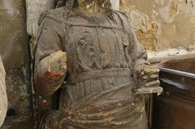 statue : saint Jean l'Evangéliste, détail