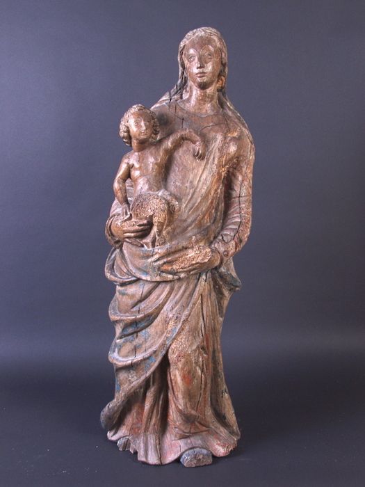 statue : Vierge à l'Enfant, vue générale